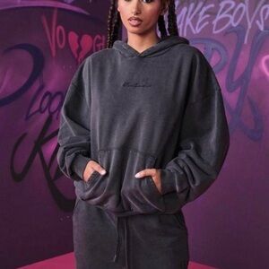 Voight By Valentina Heartbreaker Hoodie Pullover Size 2X Cotton Embroidered